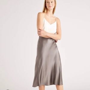 Quince Gray A-Line Skirt